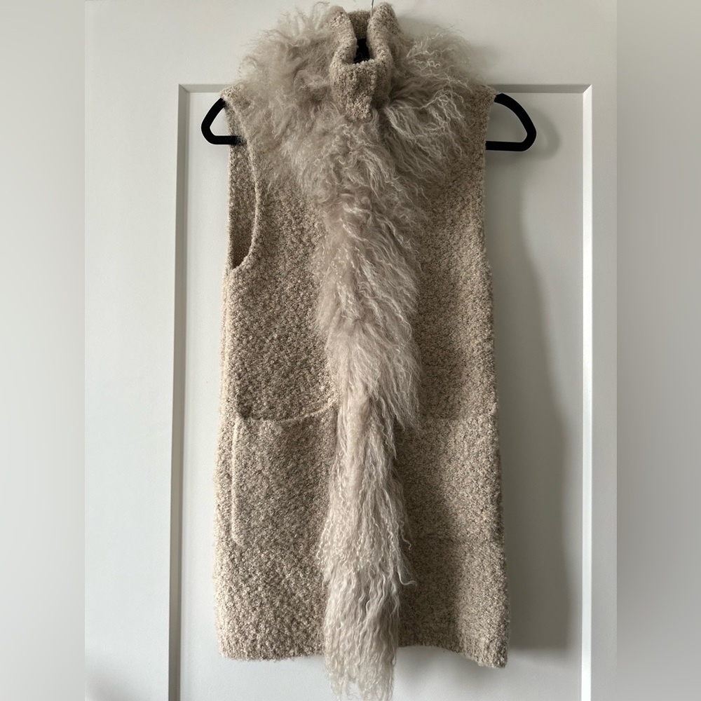 Real Fur Sleeveless Vest